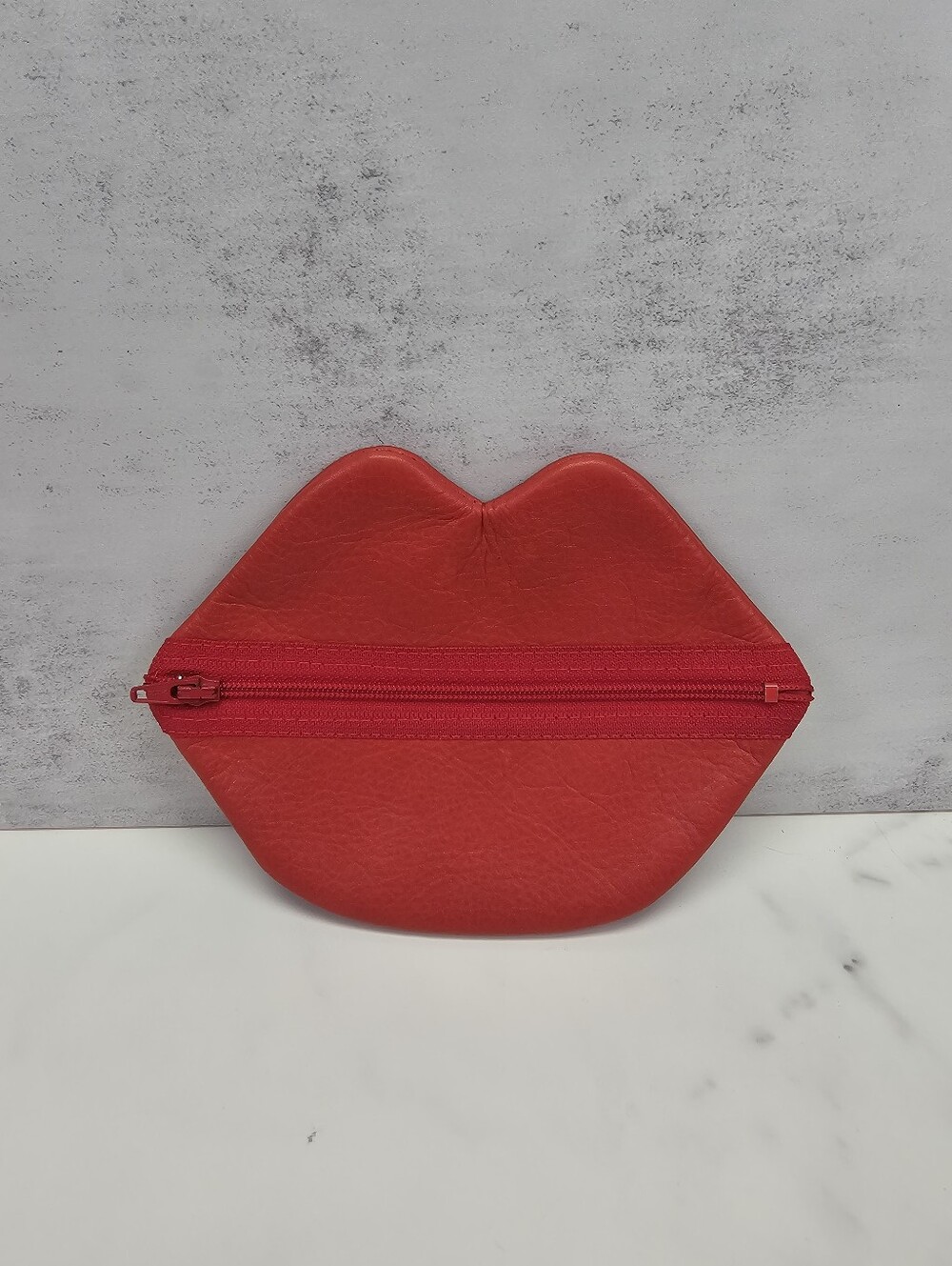 Bobbi Brown Leather Red Lip Coin Purse